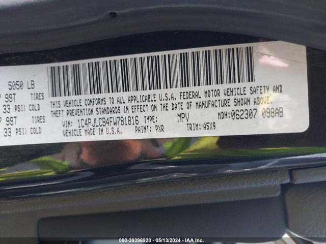 Jeep Cherokee Latitude 2015 1C4PJLCB4FW781816 Image 9