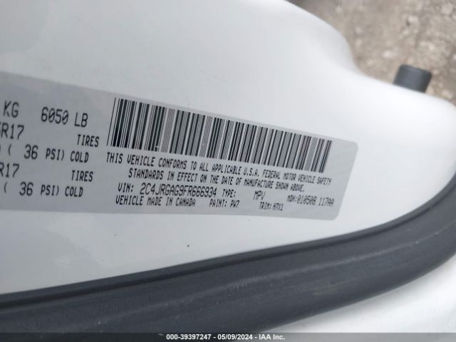 2C4JRGAG9FR666934 RAM Cargo Tradesman