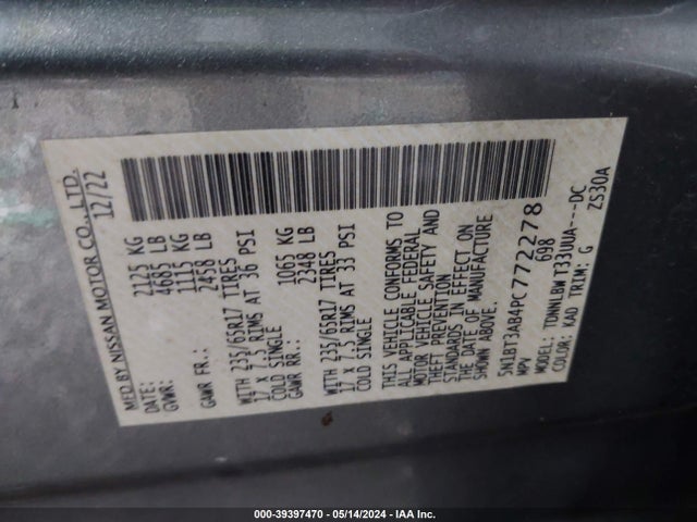 Nissan Rogue S Intelligent Awd 2023 5N1BT3AB4PC772278 Image 9