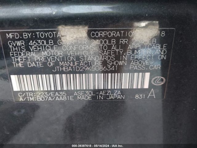 JTHBA1D29K5086341 Lexus IS 300