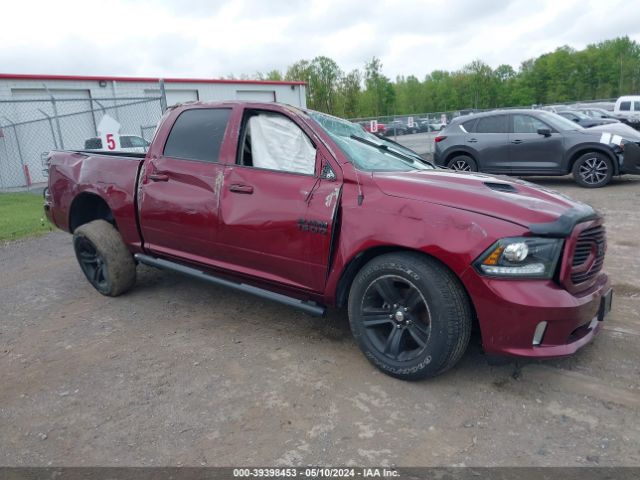 Aukcja sprzedaży 2018 Ram 1500 Sport, vin: 1C6RR7MT3JS208347, numer aukcji: 39398453