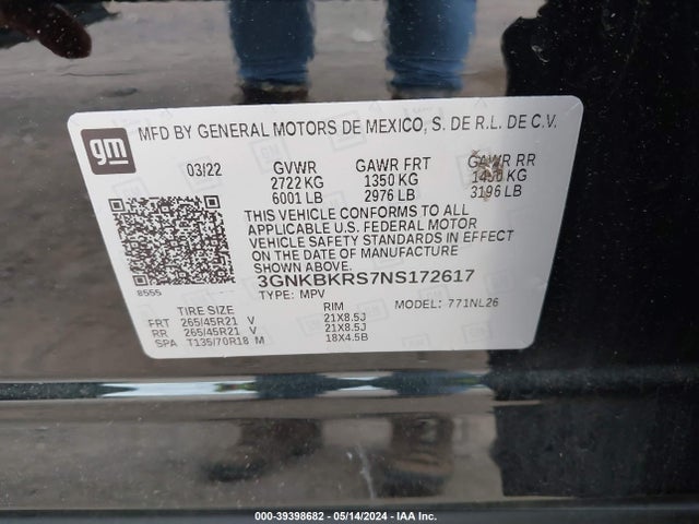 Chevrolet Blazer Awd Rs 2022 3GNKBKRS7NS172617 Image 9