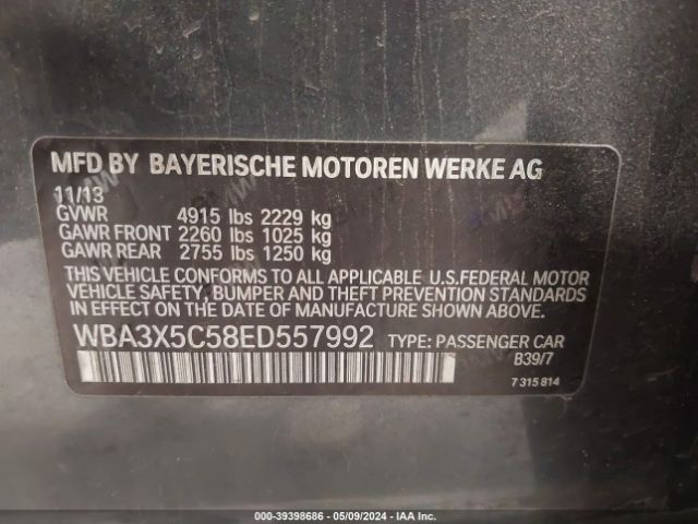 WBA3X5C58ED557992 BMW 328i Gran Turismo Xdrive