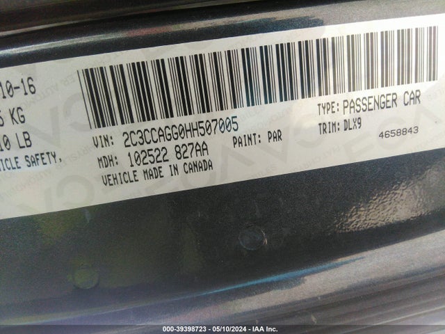 2C3CCAGG0HH507005 Chrysler 300 300s Awd