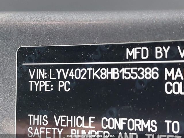 LYV402TK8HB155386 Volvo S60 Inscription T5
