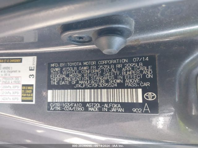 JTKJF5C70F3095524 Scion TC