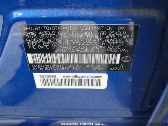 JTHBA1D29K5085612 Lexus IS 300