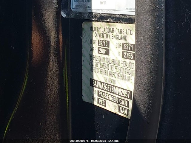 2011 JAGUAR XJ SAJWA2GE7BMV02957 Photo 8