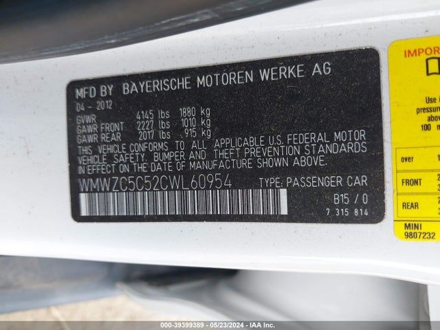 2012 MINI COOPER S COUNTRYMAN WMWZC5C52CWL60954 Photo 8