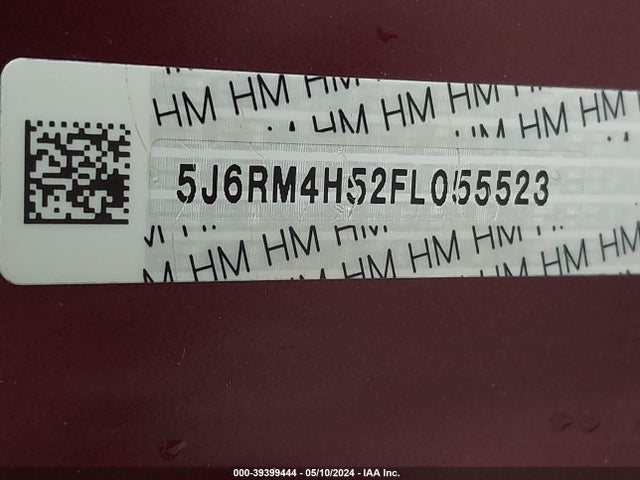 Honda CR-V EX 2015 5J6RM4H52FL055523 Image 9
