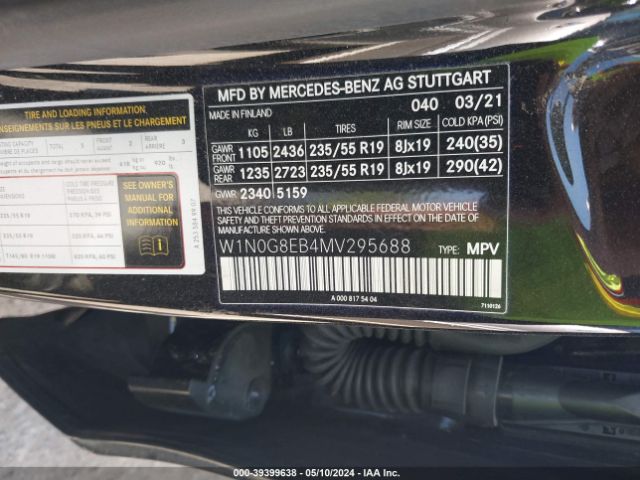 W1N0G8EB4MV295688 Mercedes-Benz Glc 300 4matic Suv