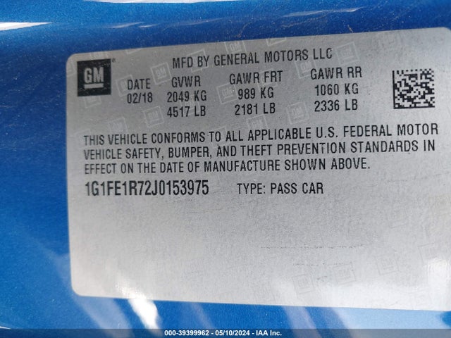 Chevrolet Camaro 1ss 2018 1G1FE1R72J0153975 Image 9