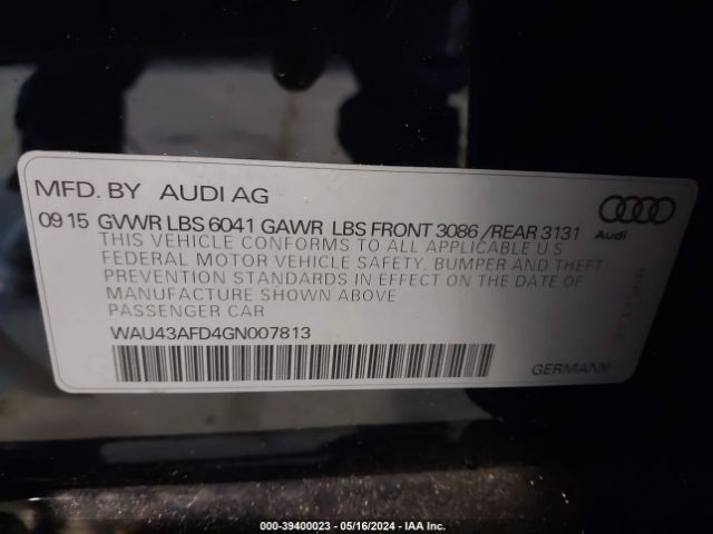 WAU43AFD4GN007813 Audi A8 L 4.0t Sport