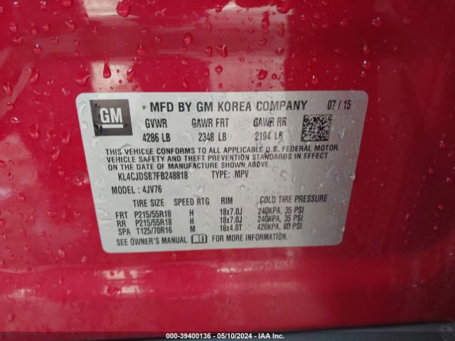 KL4CJDSB7FB248818 Buick Encore Premium