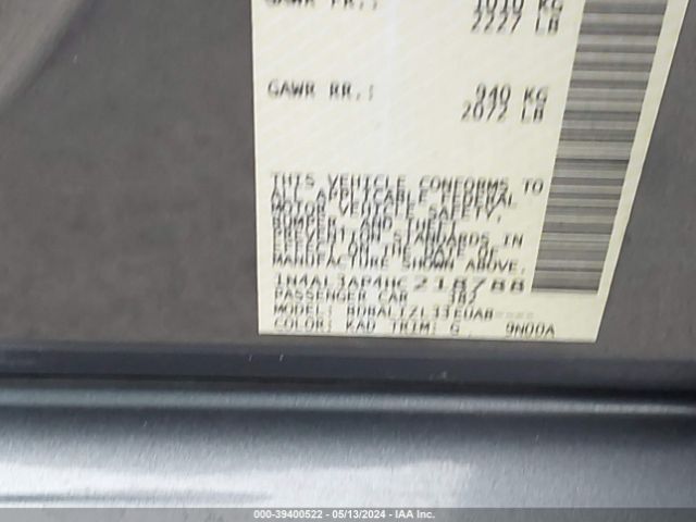 1N4AL3AP4HC218788 Nissan Altima 2.5 Sv