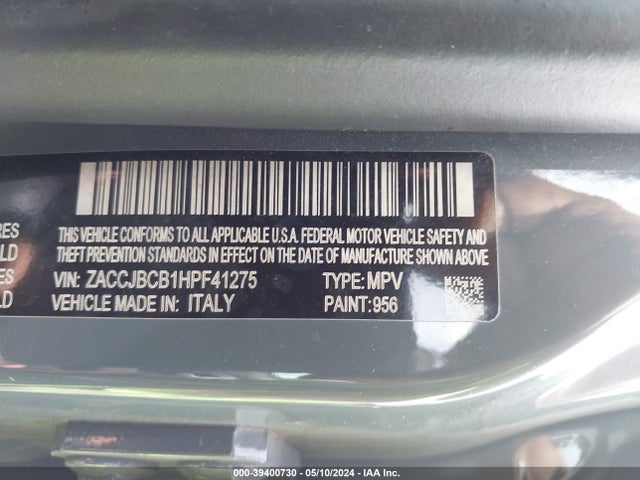 ZACCJBCB1HPF41275 Jeep Renegade Trailhawk 4x4