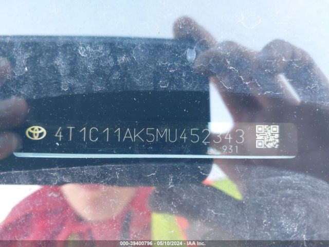 2021 TOYOTA CAMRY 4T1C11AK5MU452343 Photo 8