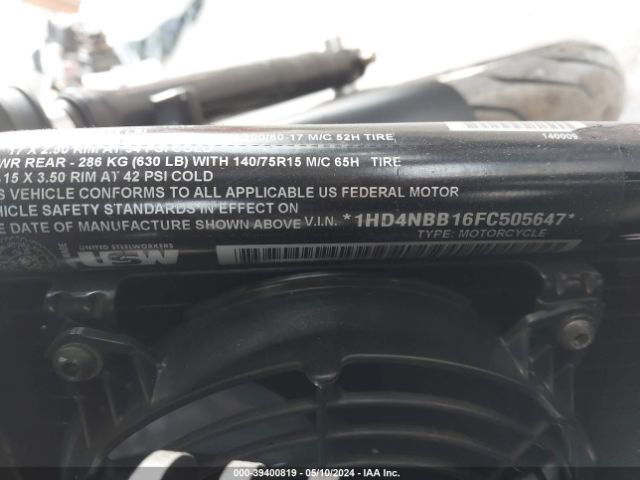 2015 HARLEY-DAVIDSON XG750 1HD4NBB16FC505647 Photo 9