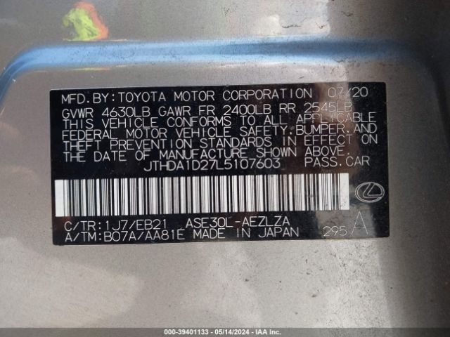 JTHDA1D27L5107603 Lexus IS 300