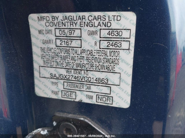 1997 JAGUAR XK8 SAJGX2746VC014863 Photo 8