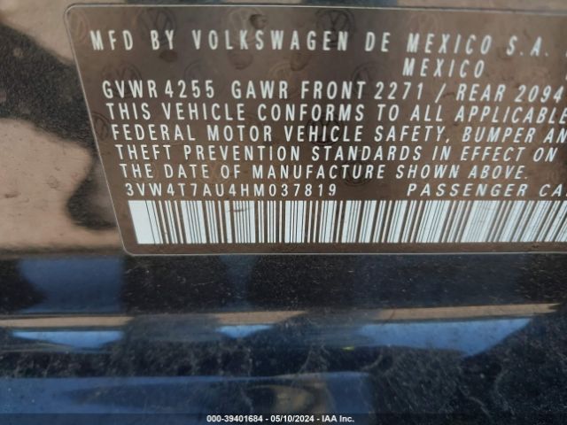 3VW4T7AU4HM037819 Volkswagen Golf Gti Autobahn 4-door/s 4-door/se 4-door/sport 4-door
