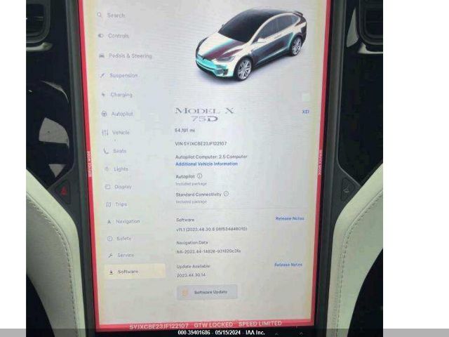 5YJXCBE23JF122107 Tesla Model X 100d/75d/p100d
