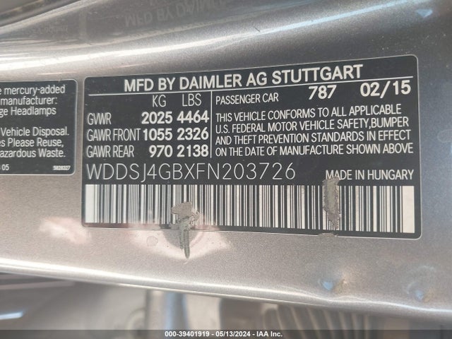Mercedes-Benz CLA 250 4MATIC 2015 WDDSJ4GBXFN203726 Image 9