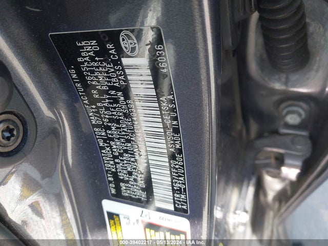 Toyota CAMRY SE 2014 4T1BF1FK4EU440398 Image 9