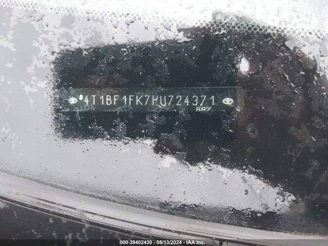 Toyota CAMRY SE 2017 4T1BF1FK7HU724371 Image 9