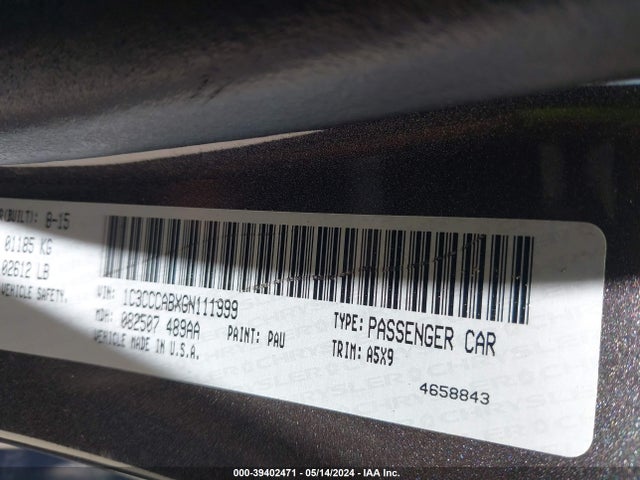 1C3CCCABXGN111999 Chrysler 200 Limited