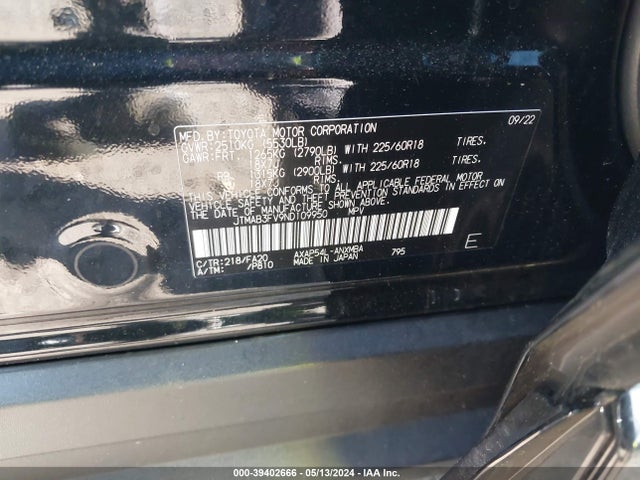 Toyota Rav4 Prime Se 2022 JTMAB3FV9ND109950 Image 9