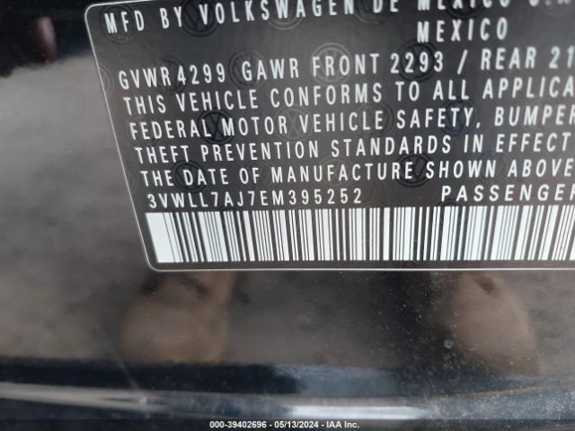3VWLL7AJ7EM395252 Volkswagen Jetta 2.0l Tdi