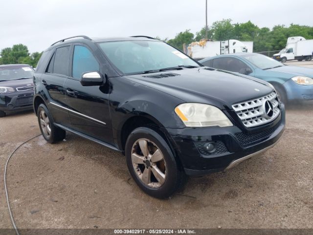 Auction sale of the 2009 Mercedes-benz Ml 350 4matic, vin: 4JGBB86E29A449624, lot number: 39402917