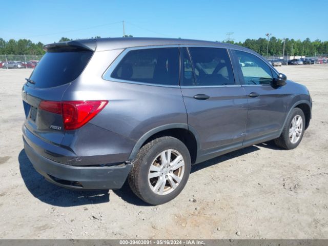 5FNYF6H11JB029639 Honda PILOT LX