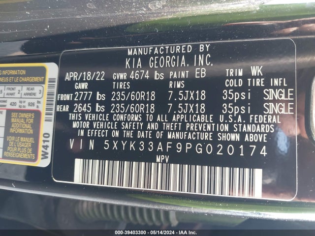 KIA Sportage Ex 2023 5XYK33AF9PG020174 Image 9