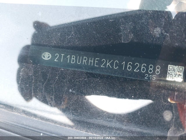 Toyota COROLLA SE 2019 2T1BURHE2KC162688 Image 9