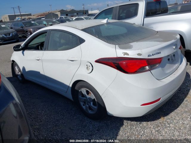 5NPDH4AE1FH566417 Hyundai ELANTRA SE