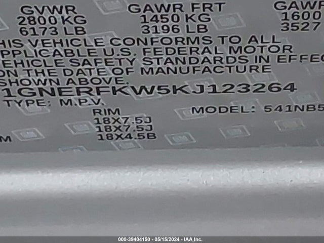 Chevrolet Traverse Ls 2019 1GNERFKW5KJ123264 Image 9