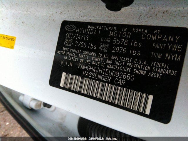 KMHGH4JH1EU082660 Hyundai Equus Ultimate