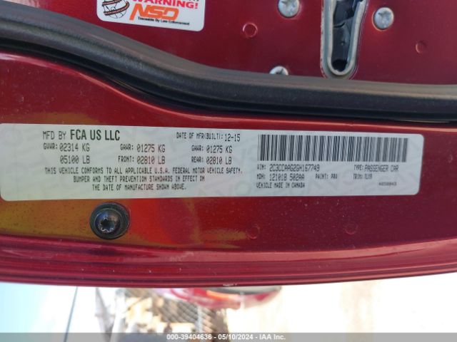 2C3CCAAG2GH167749 Chrysler 300 Limited