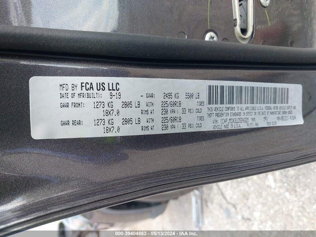 Jeep Cherokee Limited 4x4 2020 1C4PJMDX3LD524329 Image 9