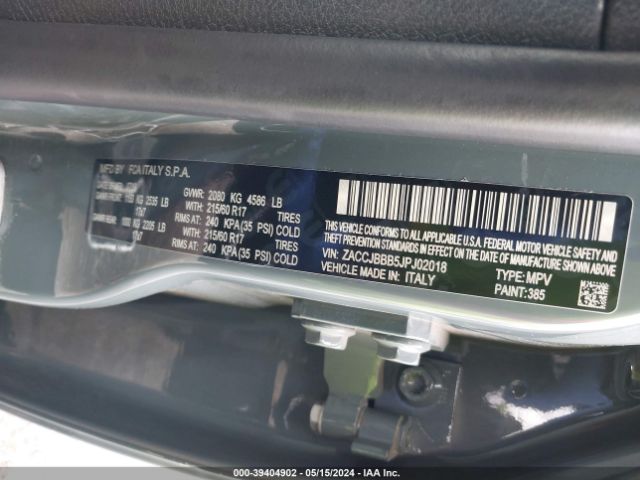ZACCJBBB5JPJ02018 Jeep Renegade Latitude