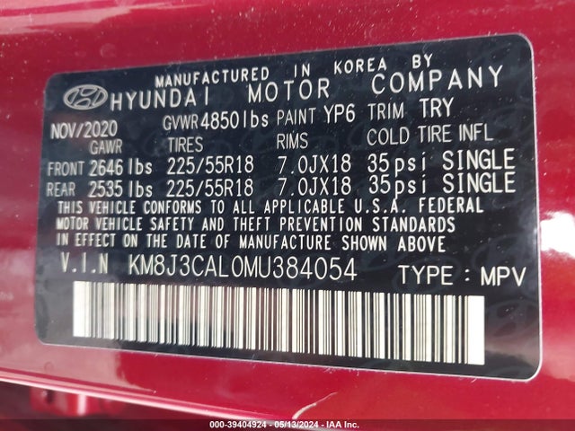 Hyundai Tucson Ultimate 2021 KM8J3CAL0MU384054 Image 9