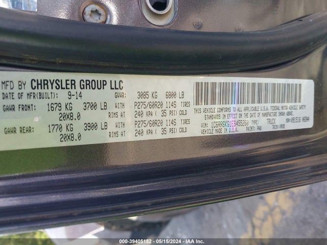 RAM 1500 Express 2014 1C6RR6KG1ES455260 Image 9
