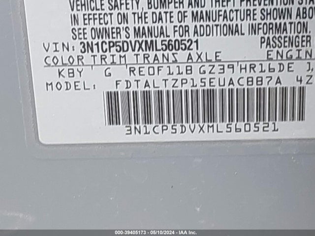 Nissan Kicks Sr Xtronic Cvt 2021 3N1CP5DVXML560521 Image 9