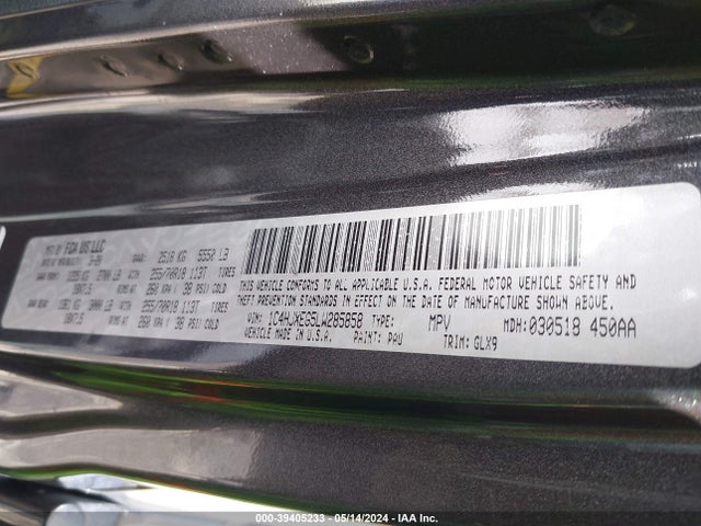 1C4HJXEG5LW285858 Jeep Wrangler Unlimited Sahara Altitude 4x4