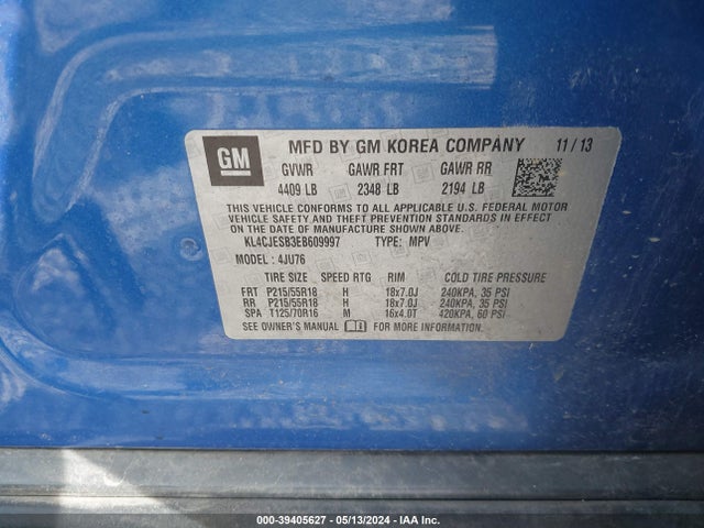 Buick Encore 2014 KL4CJESB3EB609997 Image 9
