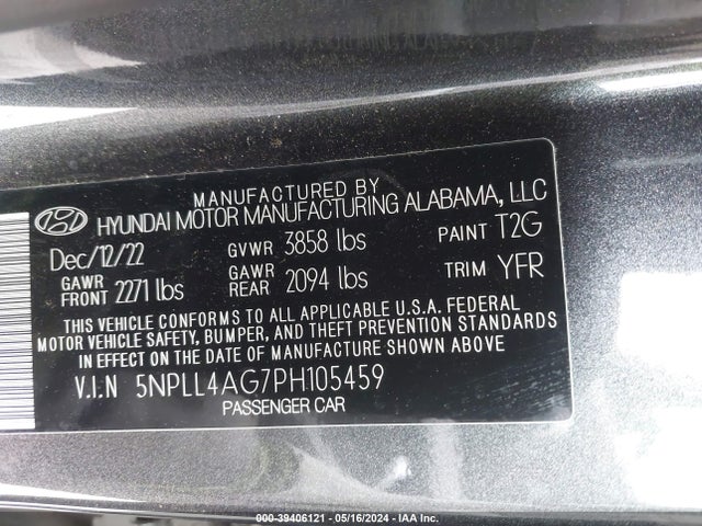 Hyundai ELANTRA SE 2023 5NPLL4AG7PH105459 Image 9