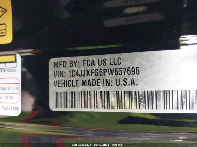 1C4JJXFG6PW657696 Jeep Wrangler 4-door Rubicon 4x4
