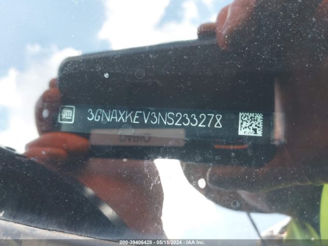 3GNAXKEV3NS233278 Chevrolet Equinox Fwd Lt